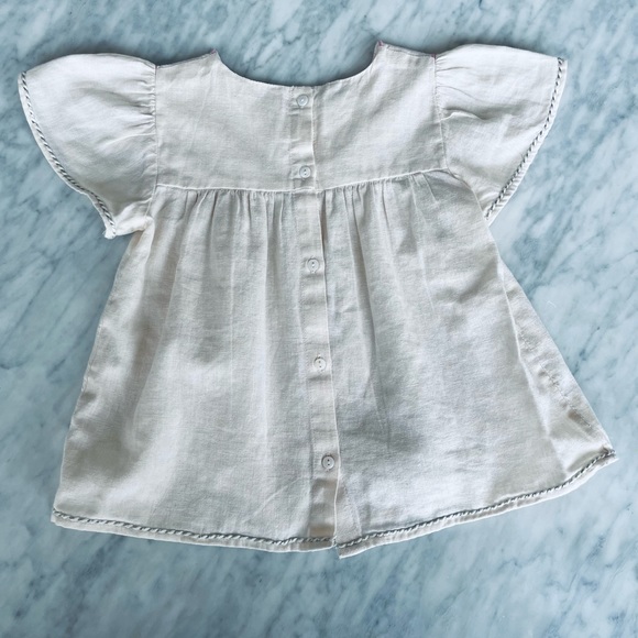 Zara girls embroidered blouse size 3-4 - Picture 4 of 4